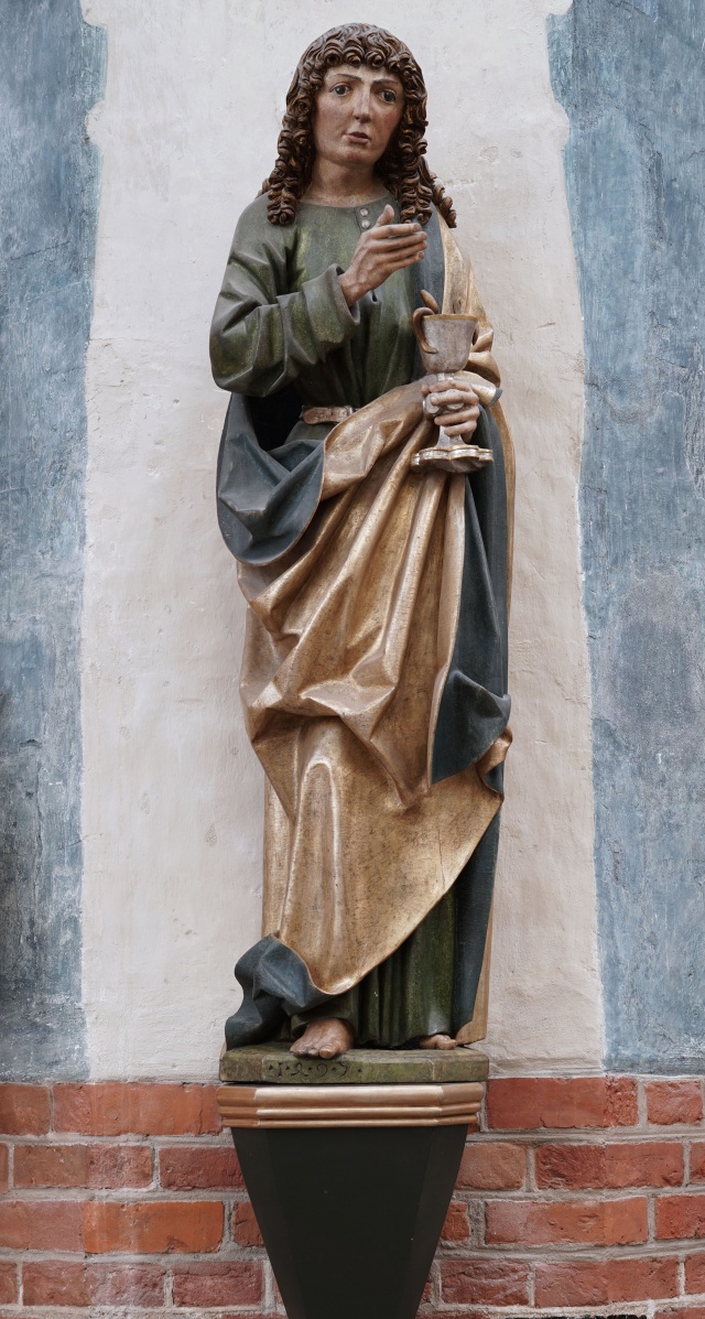 Late Gothic sculpture of St John the Evangelist, 1497