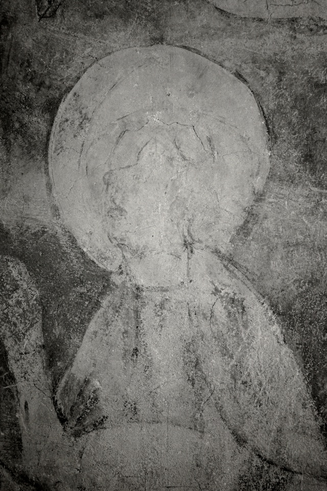 Fragment - głowa św. Jana, fot. w bliskiej podczerwieni